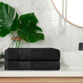 Aria Turkish Cotton Heavyweight Solid Absorbent 2 Piece Bath Towel Set